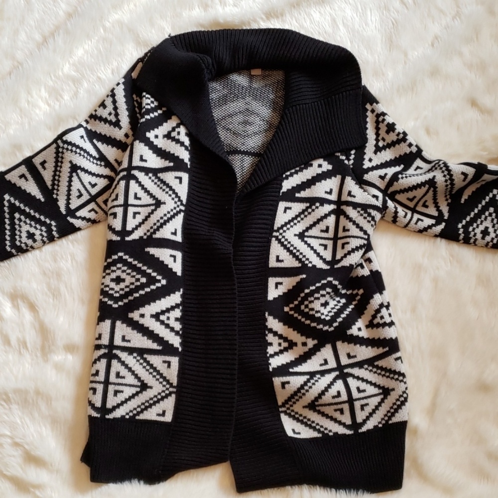 Banana Republic Print Shawl Collar Sweater